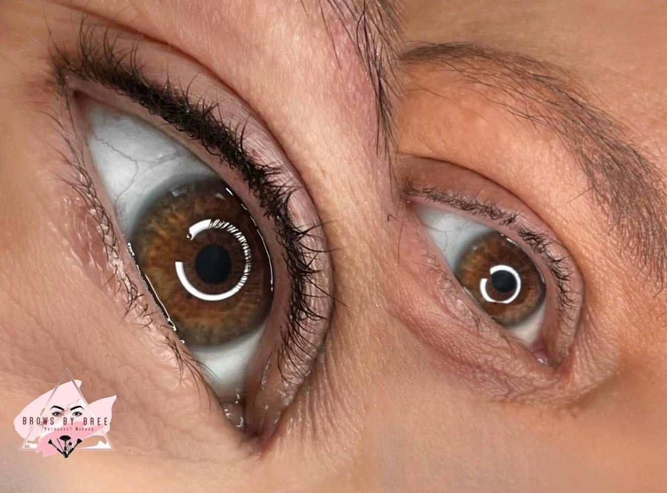 Lash line enhancement close-up result — Brows By Bree